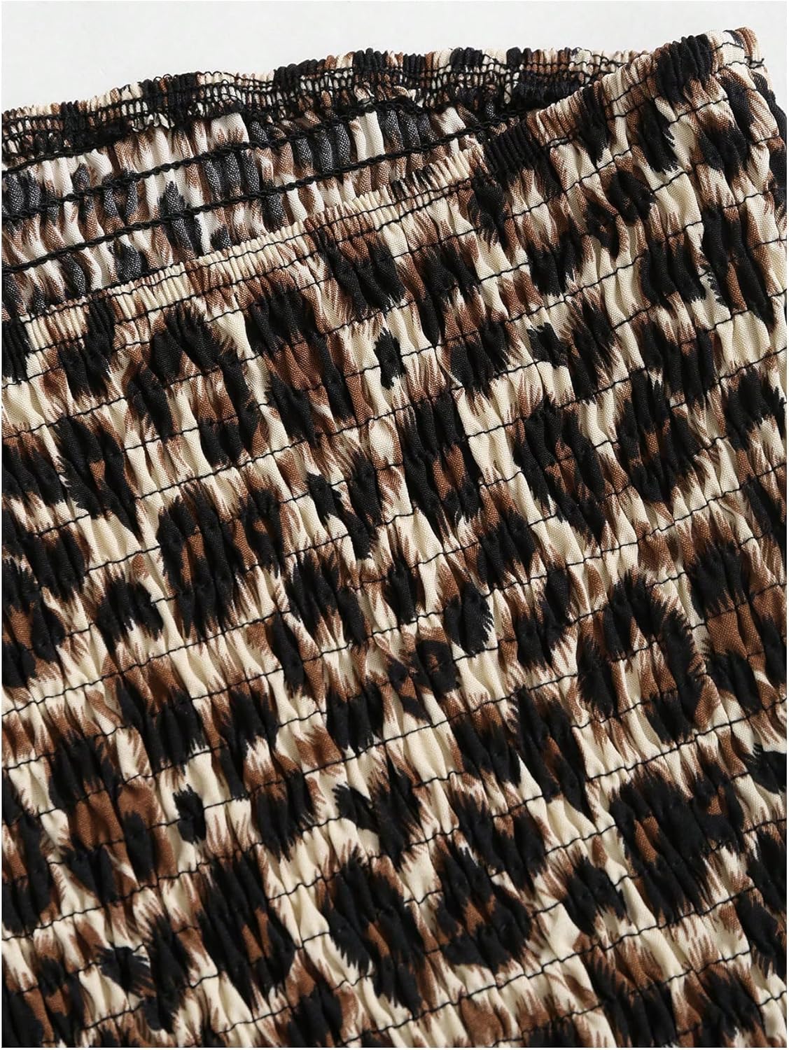 GORGLITTER Women's Sexy Going Out Outfits Cheetah Leopard Print Tube Tops Y2k Animal Western Mini Skirt Set - Image 4