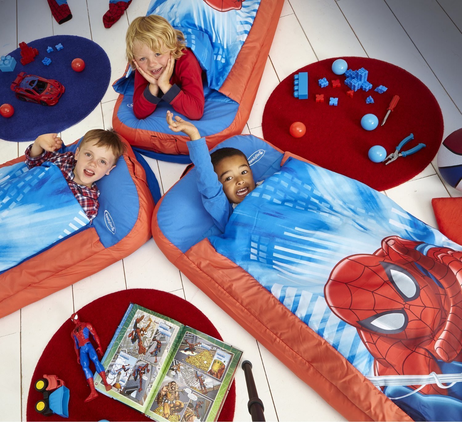 Buy Spiderman Sleeping Bag Kids Sleepover Set for Toddlers / Kids all