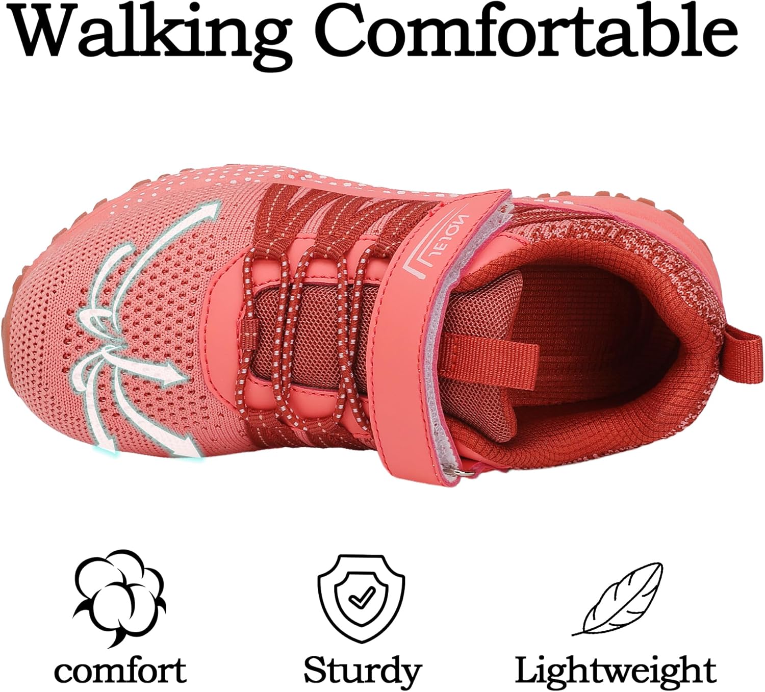 Kids Sneakers Boys Girls Running Shoes Breathable Toddler Tennis Lightweight Walking Athletic Casual Shoes