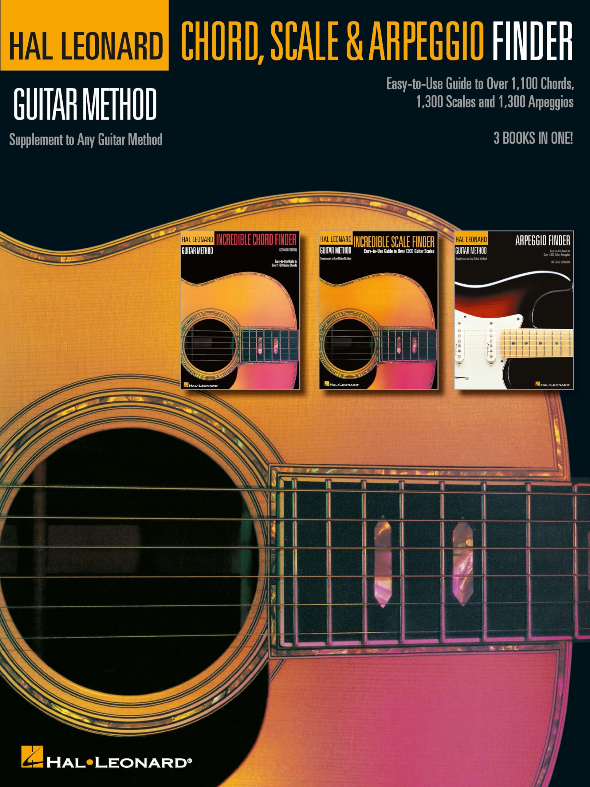 Hal Leonard Guitar Method Chord Scale & Arpeggio Finder Gtr Bk: Easy-To-Use Guide to Over 1,100 Chords, 1,300 Scales & 1,300 Arpeggios Hal Leonard Guitar Method