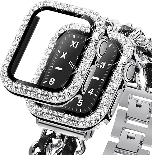 Miniatura 9 de KADES - Funda protectora brillante compatible con Apple Watch Series SE, SE 2022, 6, 5 y 4 de 40 mm, con protector de pantalla incorporado (40 mm,