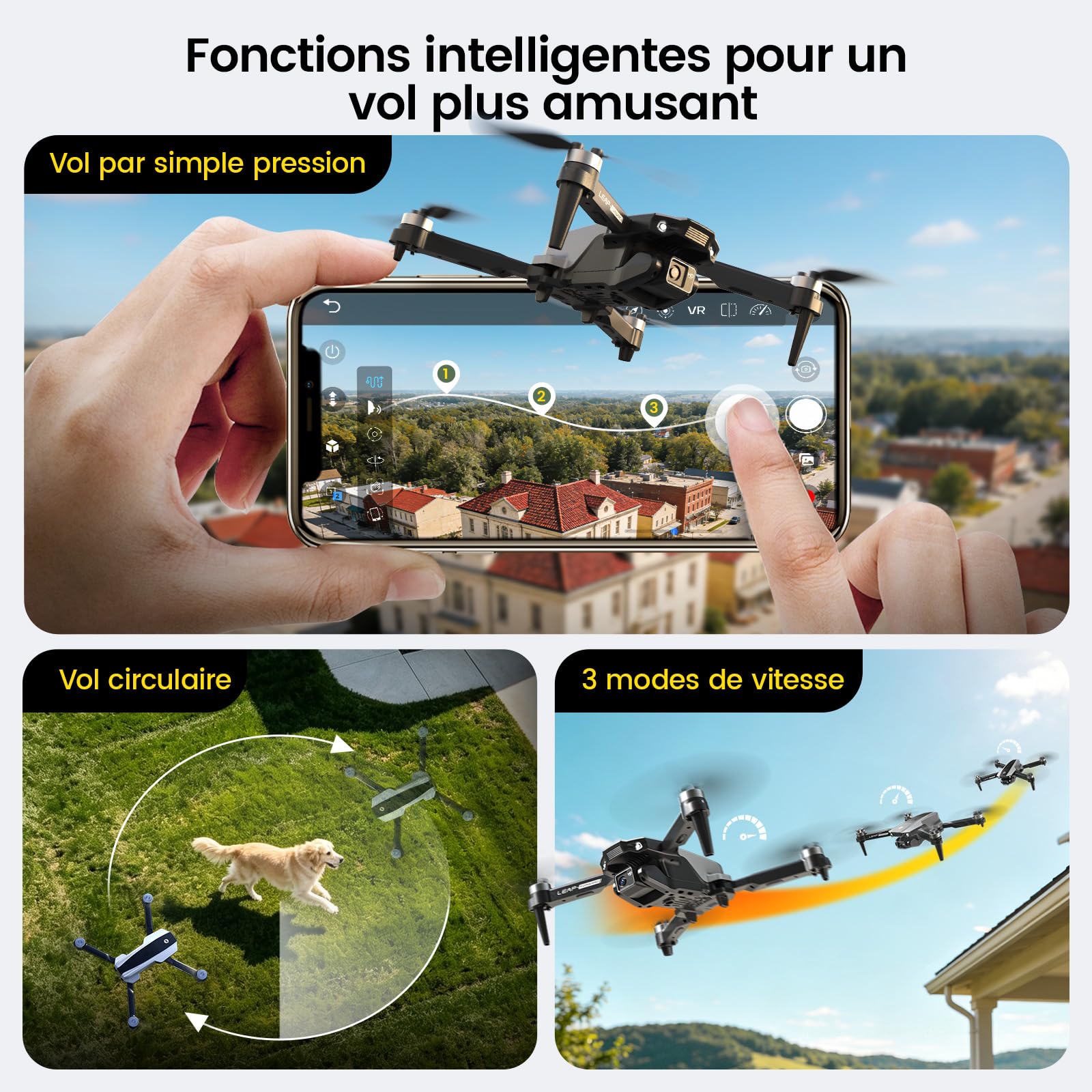 Holy Stone HS200P Drone avec Caméra 1080P pour Enfants et Débutants
