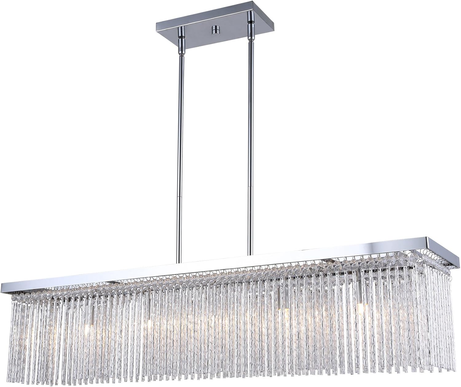 CANARM ICH544A05CH36 Arlo 5-Light Chandelier with Aluminum, Chrome