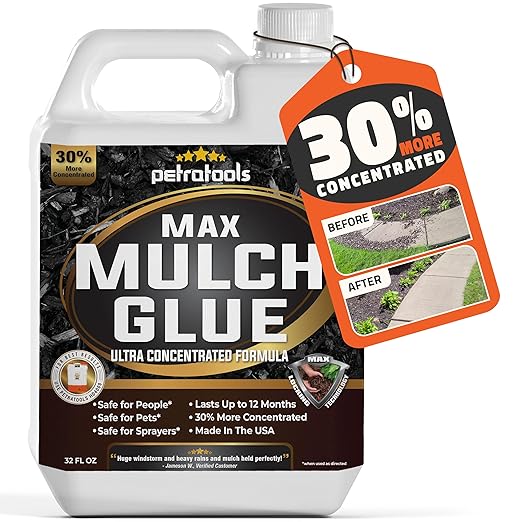 PetraTools Mulch Glue, Mulch Binder Glue, Small Gravel Binder
