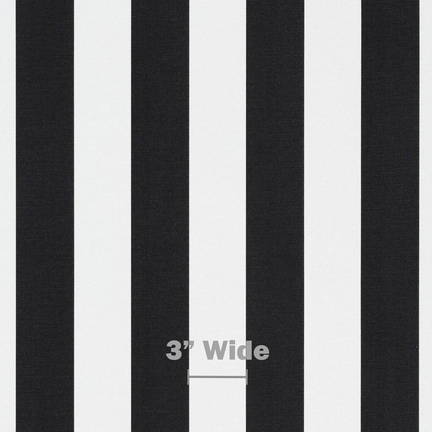 Tufted Adirondack Chair Cushion | 42.5"x 21"| All-Weather Spun Fabric | Water and Fade-Resistant | Outdoor Cushion for Patio Furniture | Black & White Stripe