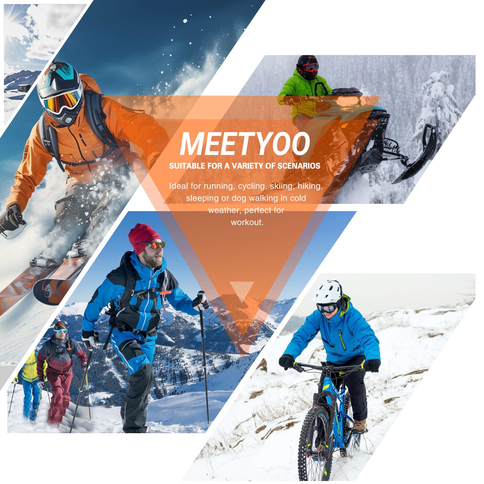 MEETYOO Thermounterwäsche Herren 1/3Pack, Funktionsunterwäsche Skiunterwäsche Winter Thermowäsche Set Thermo Unterwäsche Warm Weich Atmungsaktiv für Männer Sport