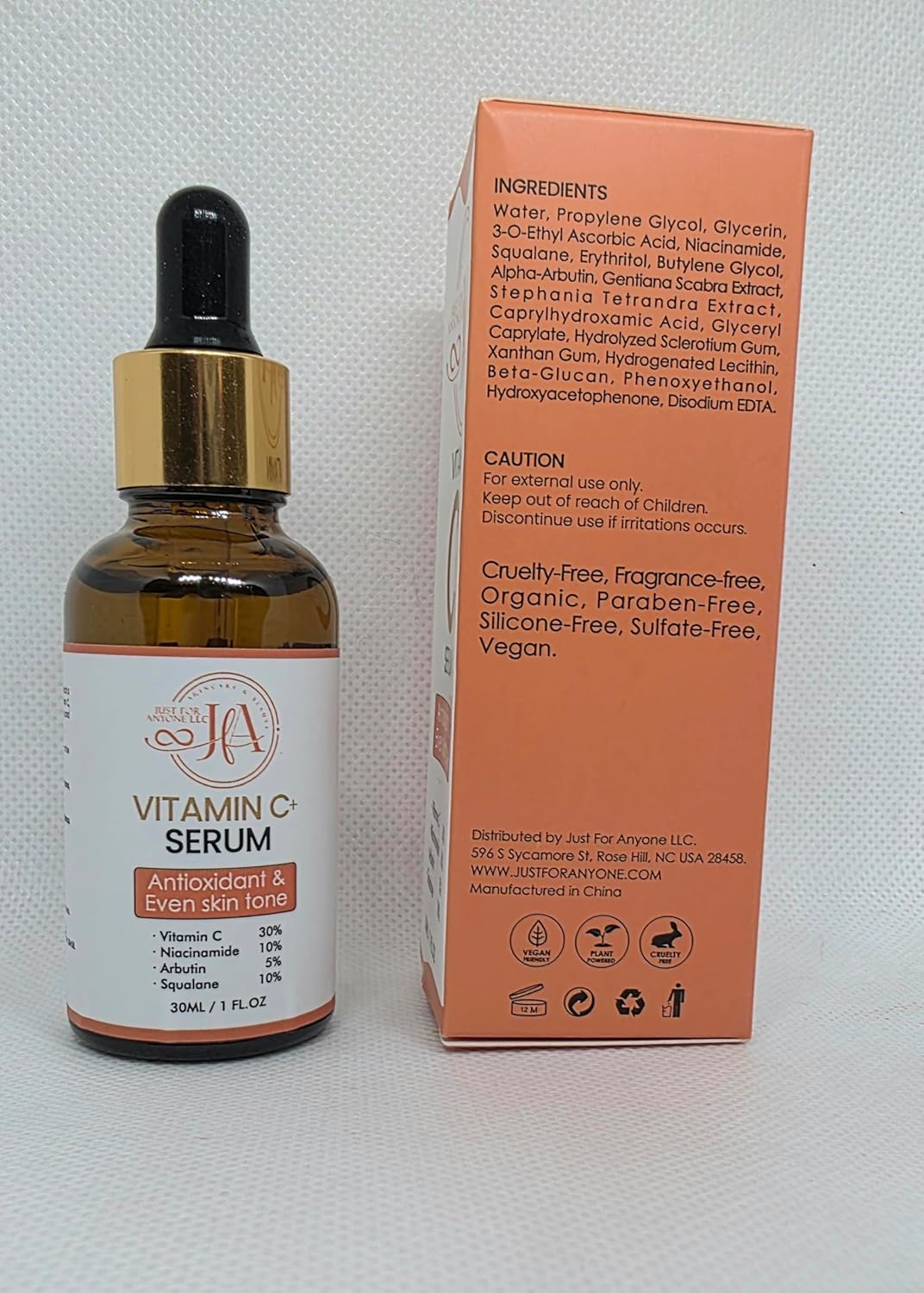 Vitamin C+ Serum, Niacidamide and Antioxidant & Even Skin Tone
