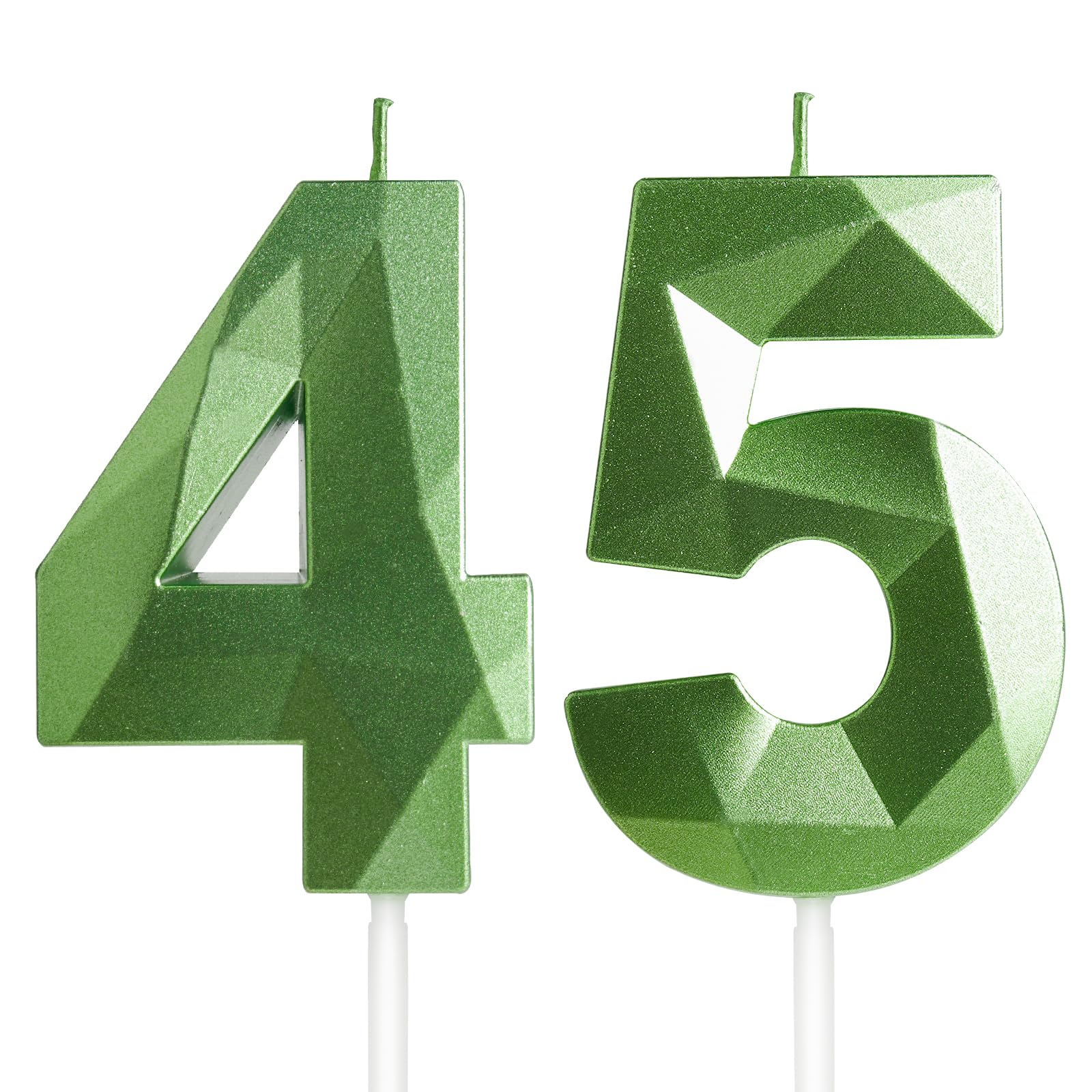 Yiran 50th Birthday Candles, Gold Number 50 Happy Birthday Candles, Cake Topper Decorations for Birthday Party, Wedding Anniversary Celebration Supply — view 131