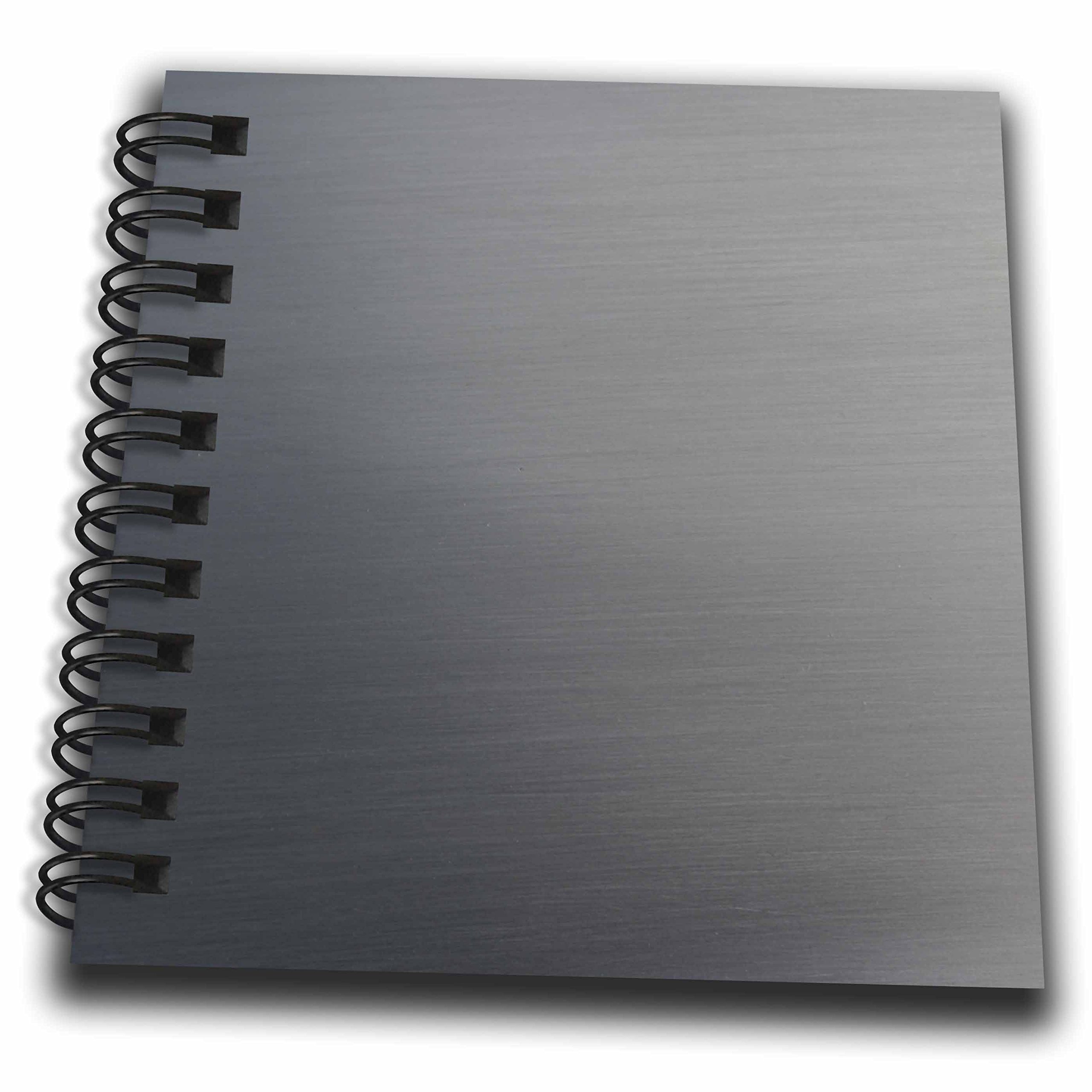 Mini bloc-notes gris métal argenté effet brossé 3drose format carré multicolore