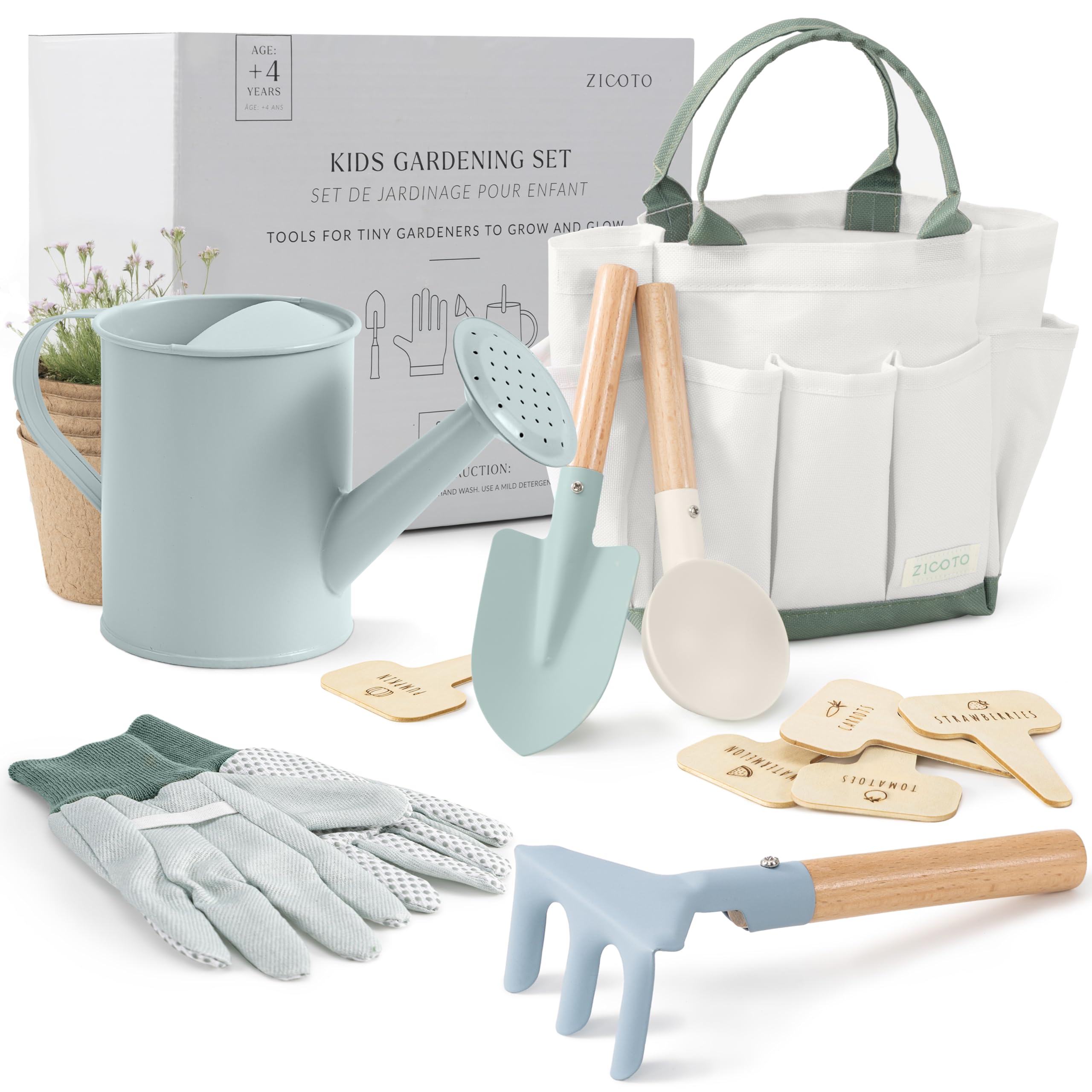 Amazon.com: ZICOTO The Ultimate Kids Gardening Set – The Perfect