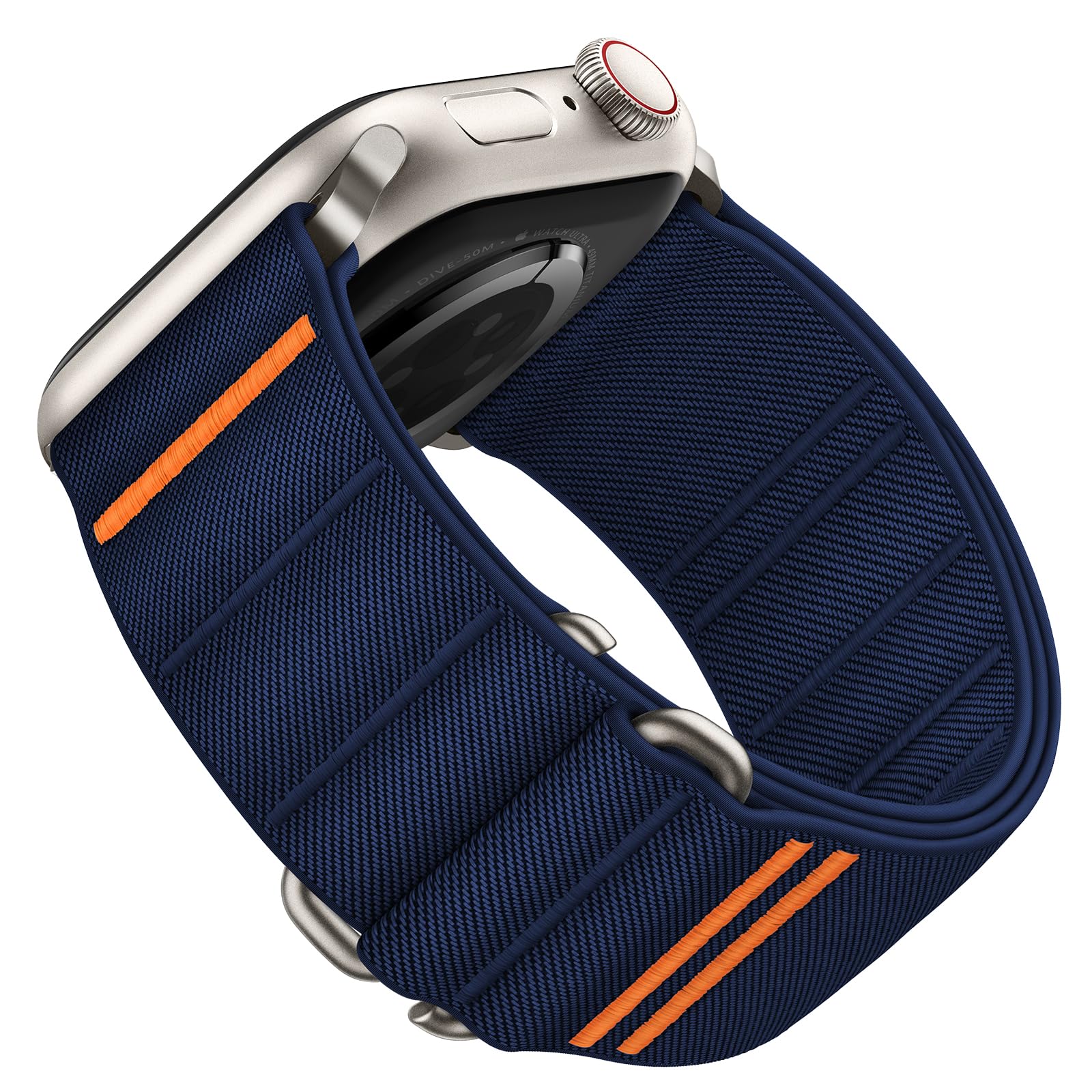 Suitisbest Sport Bands Compatible with Apple Watch Ultra Band 49mm 46mm 45mm 44mm 42mm 38mm 40mm 41mm, Stretchy Nylon Sport Loop Strap for iWatch