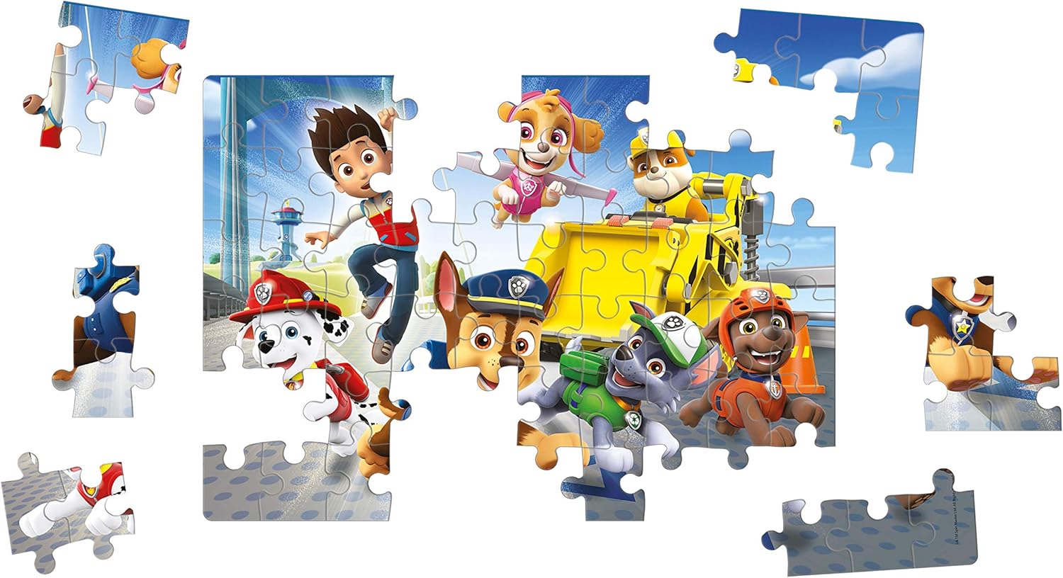 Clementoni 26097, Paw Patrol Double Face Puzzle for Children - 60 Pieces, Ages 5 Years Plus