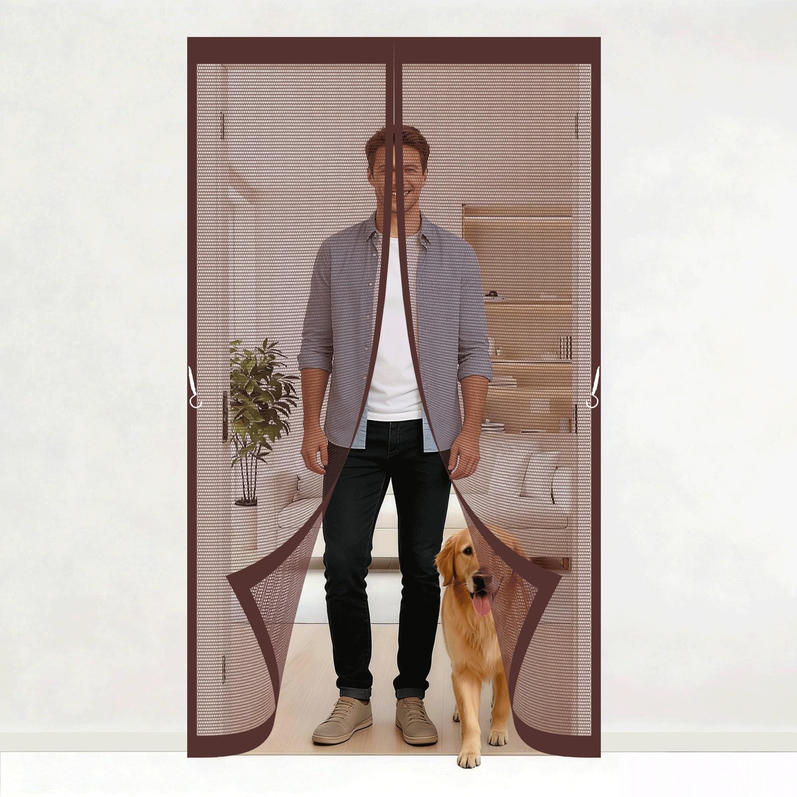 Moustiquaire porte sans percer 150x220 stopper les insectes facilement