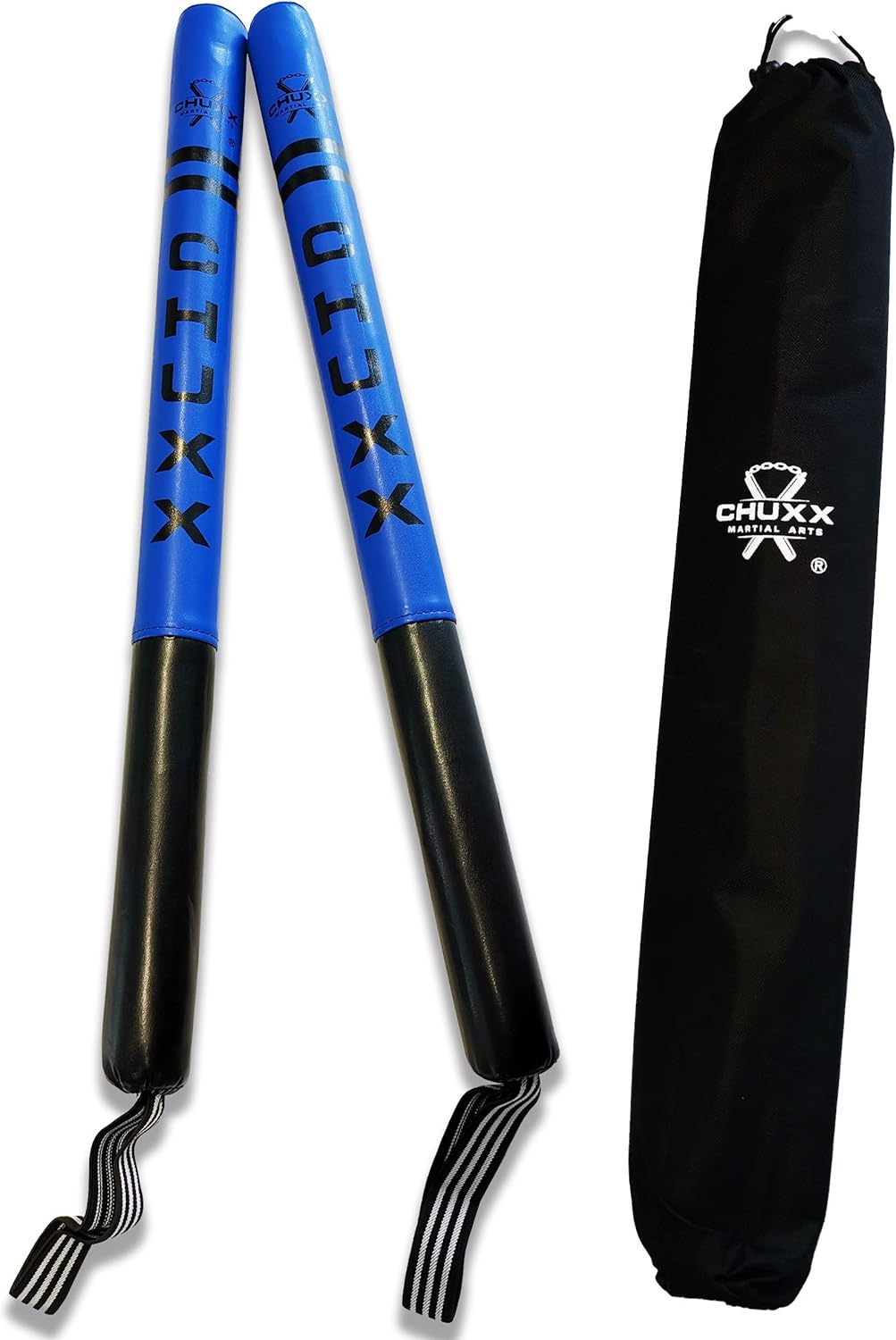 CHUXX Martial Arts Boxing Sticks Set Of 2 With Case Pair Of Boxing
