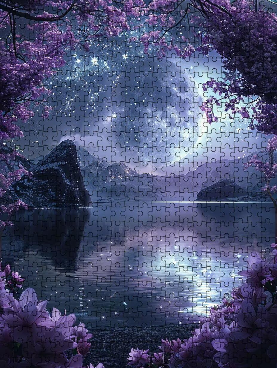 Junto A La Luna Puzzle 6000 Piezas, Rompecabezas Adultos Puzzle, 3D Un Rompecabezas, Desafiante Puzzles de Decoración Juego de, Juego Educativo para Toda la Familia, para Regalo Decoración FNKL7-1143