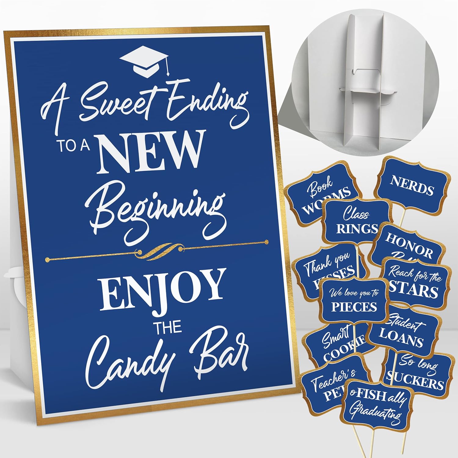 Graduation Candy Buffet Signs, Blue Grad Party Jamaica | Ubuy graduation-candy-buffet-signs-blue-grad-party-jamaica-ubuy