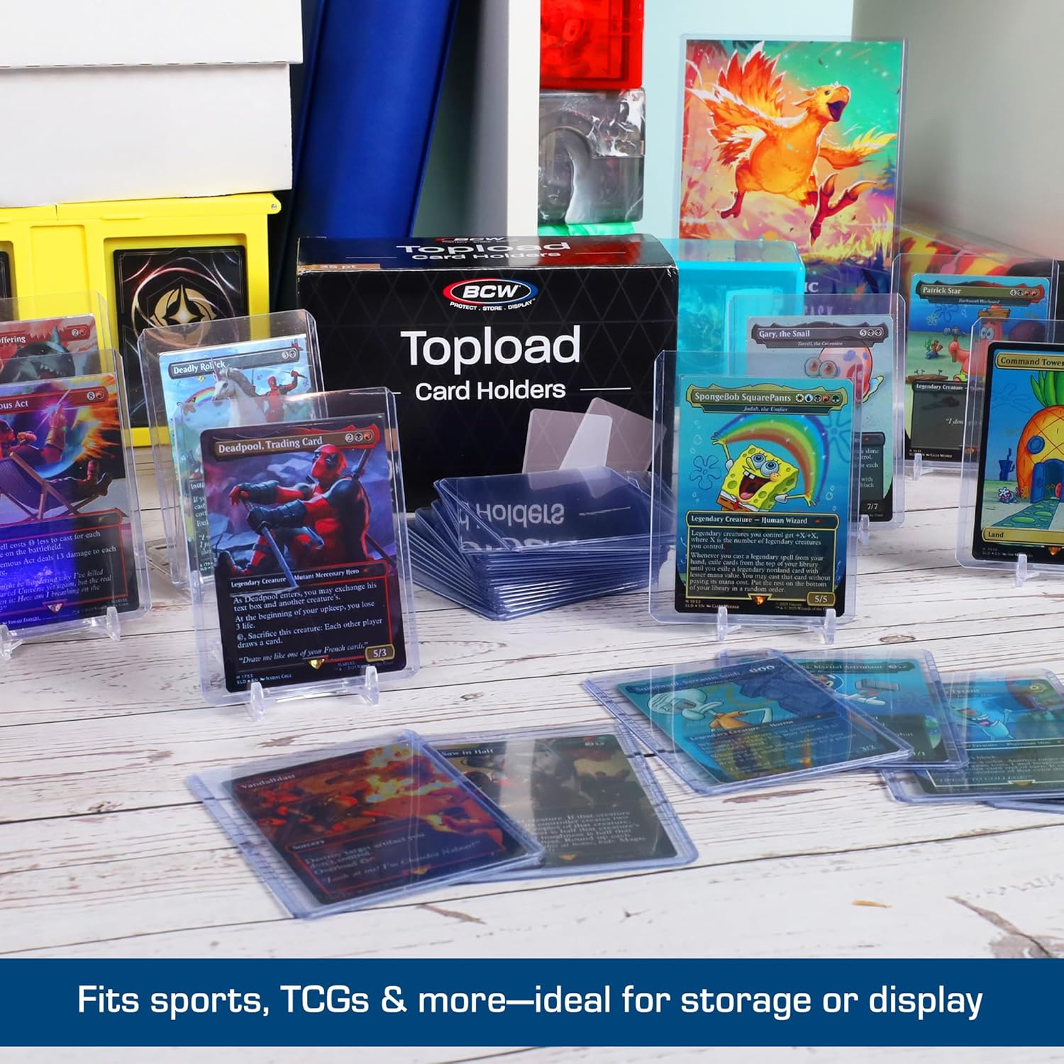 BCW 3x4 Top Loader Cards | 400 Pack | Rigid Toploaders for Cards | Standard Trading Card Toploaders for Baseball, Pokémon, MTG, Sports Cards | Holds Up to 20 pt