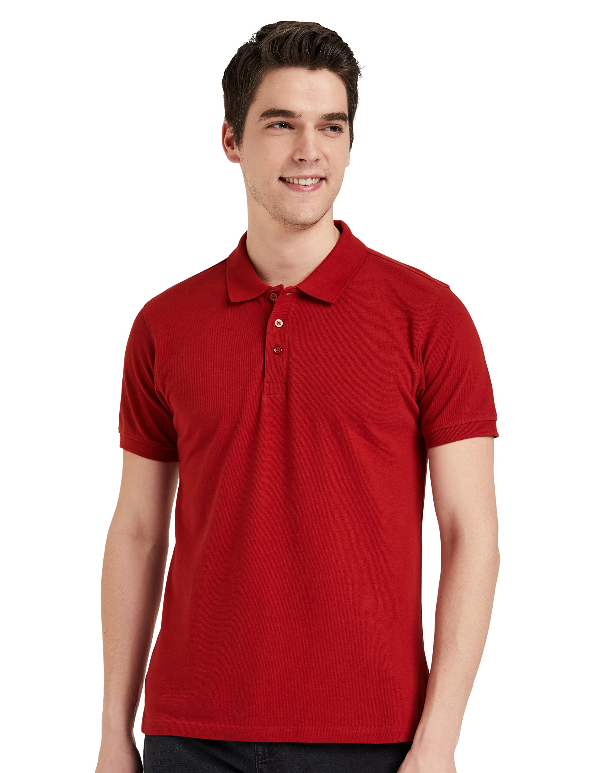 Men's Cotton Rich Solid Polo Tshirt | Collar Tshirts | Half Sleeves | Plain-Regular Fit (Available in Plus Sizes)