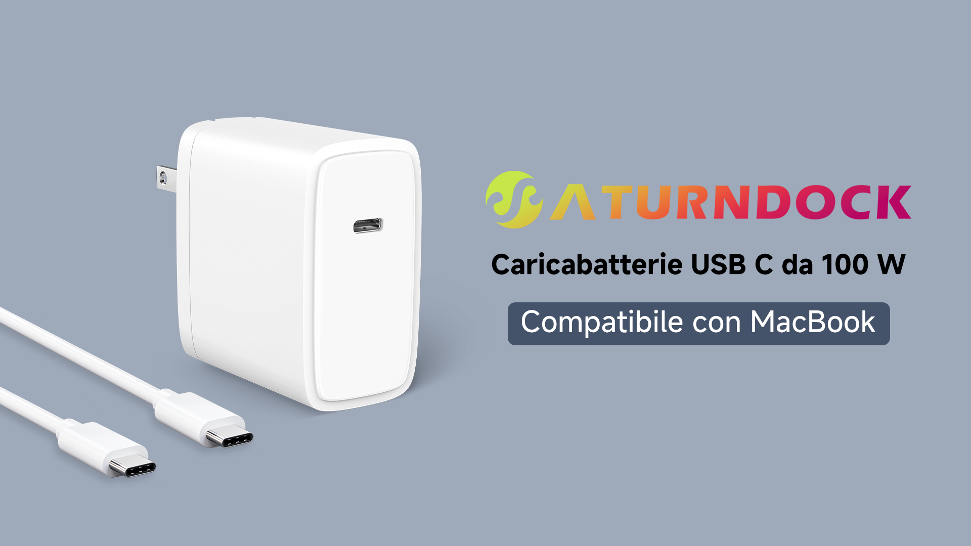 Caricatore USB-C 118W Per MacBook Air/Pro, IPad E Laptop – Compatibile Con M1 M2 M3 Caricatore USB-C 118W Per MacBook Air/Pro, IPad E Laptop – Compatibile Con M1 M2 M3