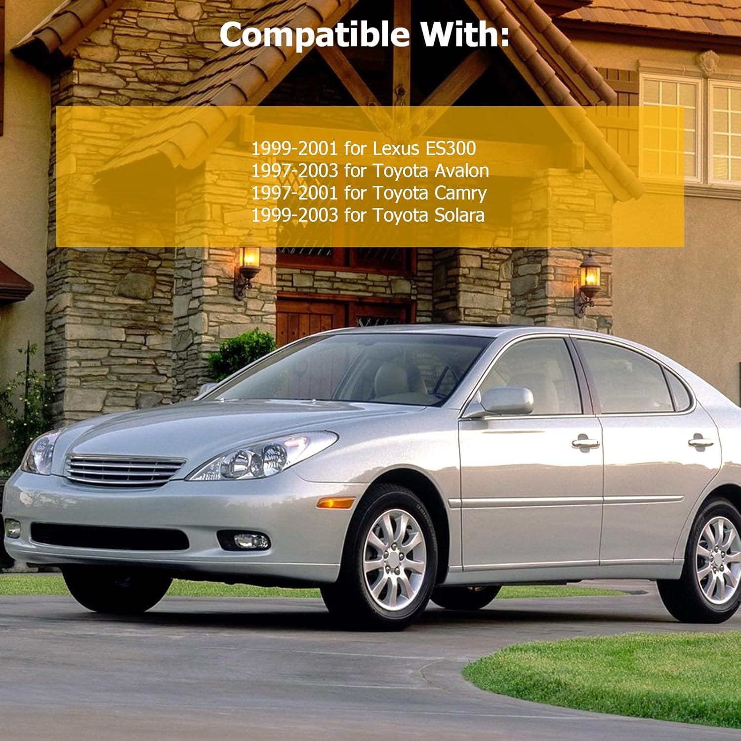 ASAPE Complete Struts Front A Pair Fit for 1999-2003 for Toyota Solara 1999-2001 for Lexus ES300 1997-2003 for Toyota Avalon Quick-Strut Complete Strut Assembly Replace OE 271679 271678