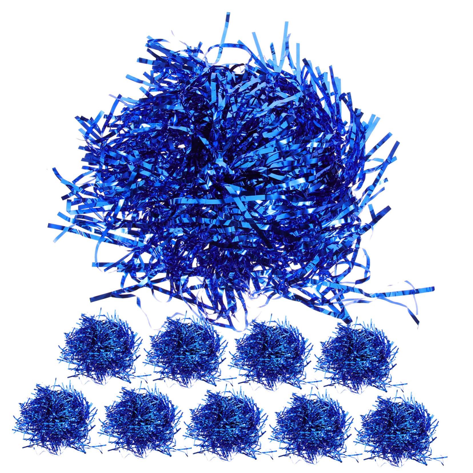 MUSISALY 10Pcs Cheerleading Pom Poms Durable Spirit Props for Dance Parties Sports Events Celebrations Lightweight Reusable Cheerleader Accessories