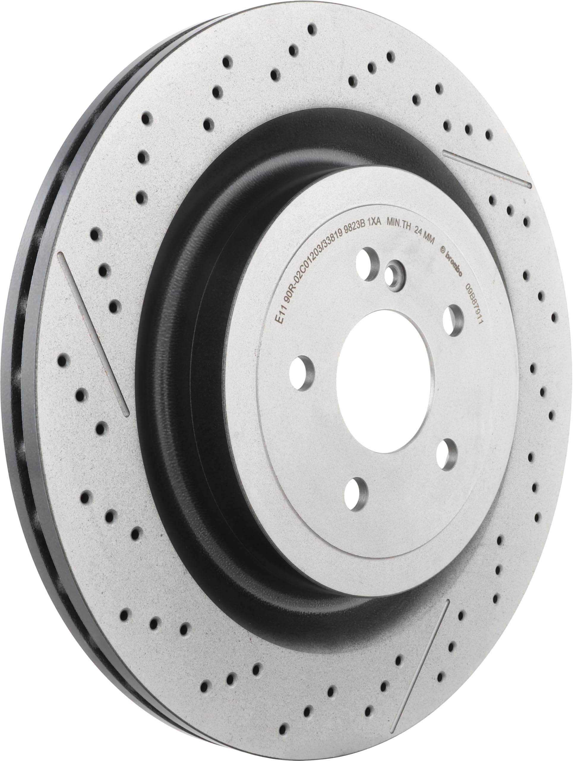 Amazon.com: Brembo 09.B879.11 UV Coated Pillar Vented drilled +