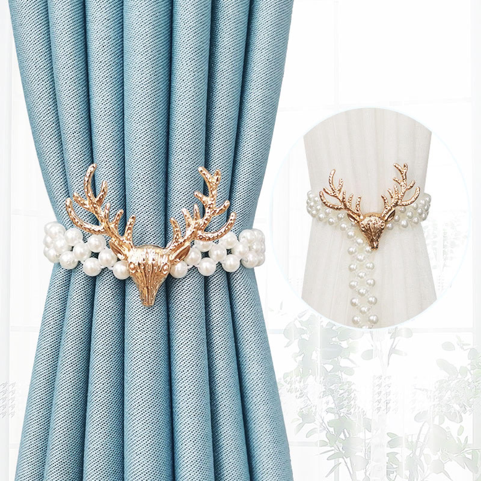 Alzapaños para cortinas decorativos de alce para iluminar tu salón este invierno