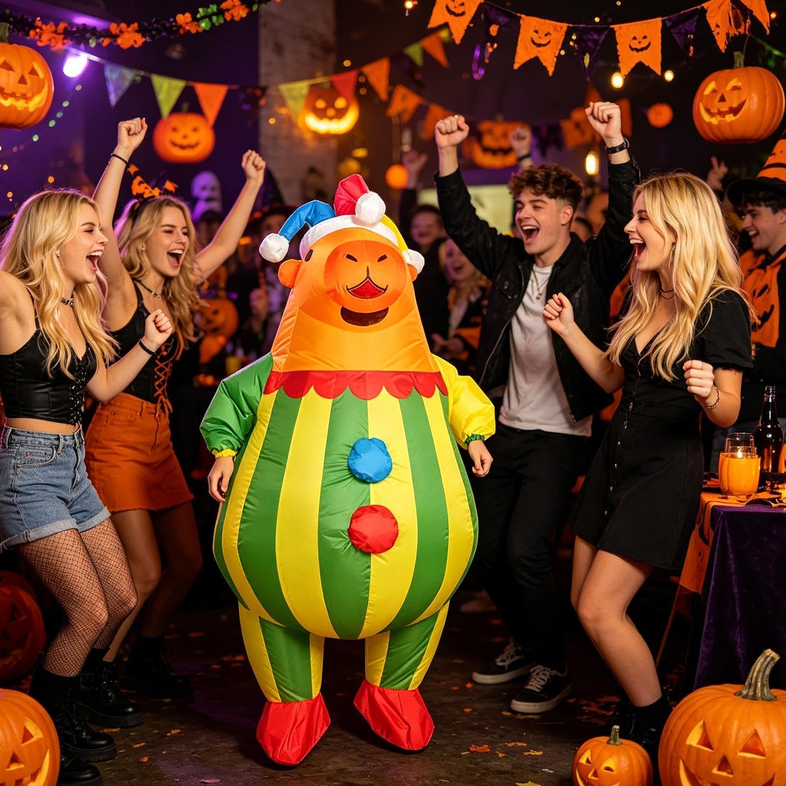 Kostiumy Nadmuchiwane dla Dorosłych Zabawne Świąteczne Przebranie | Kostium zwierząt na Halloween Prezent na Boże Narodzenie, przyjęcie, bal, występ, cosplay