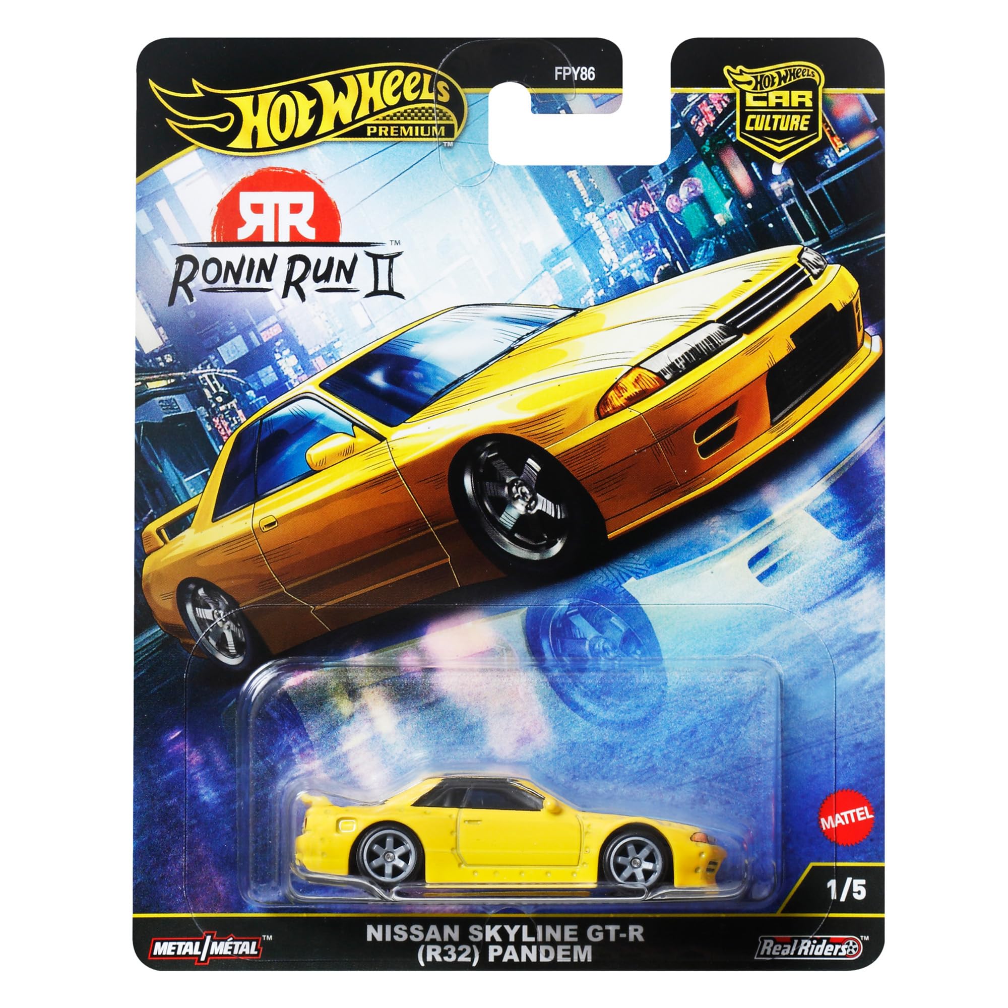 ホットウィールニッサン・スカイライン GT-R (R32) パンデムチェイスカー Nissan Skyline GT-R (R32) Pandem Hot Wheels - 2024 Chase Car