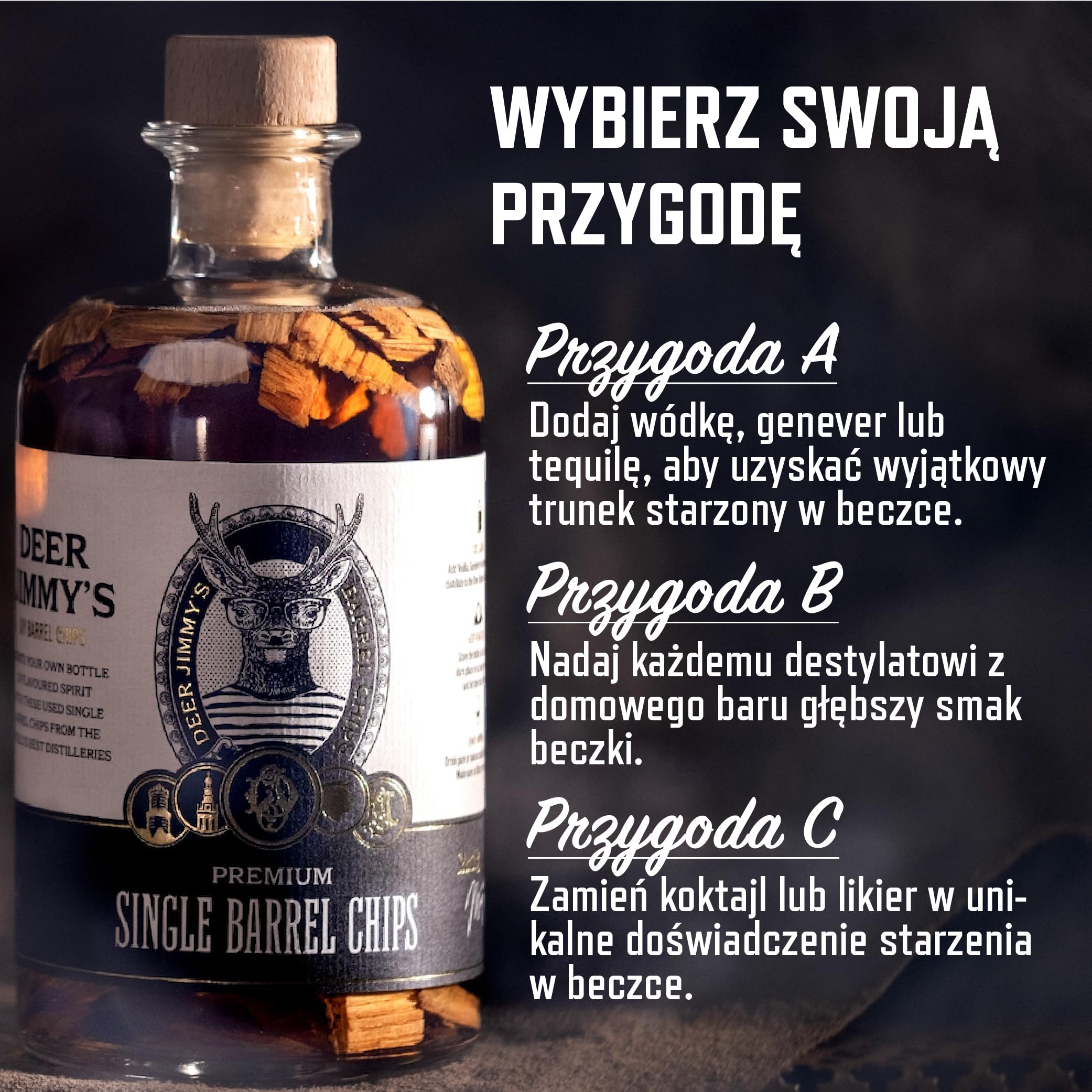 Deer Jimmy's Rum, Whisky en Rum Smaakmaker voor Wodka en Jenever, Jamaicaanse Distilleerderij (Koniak)
