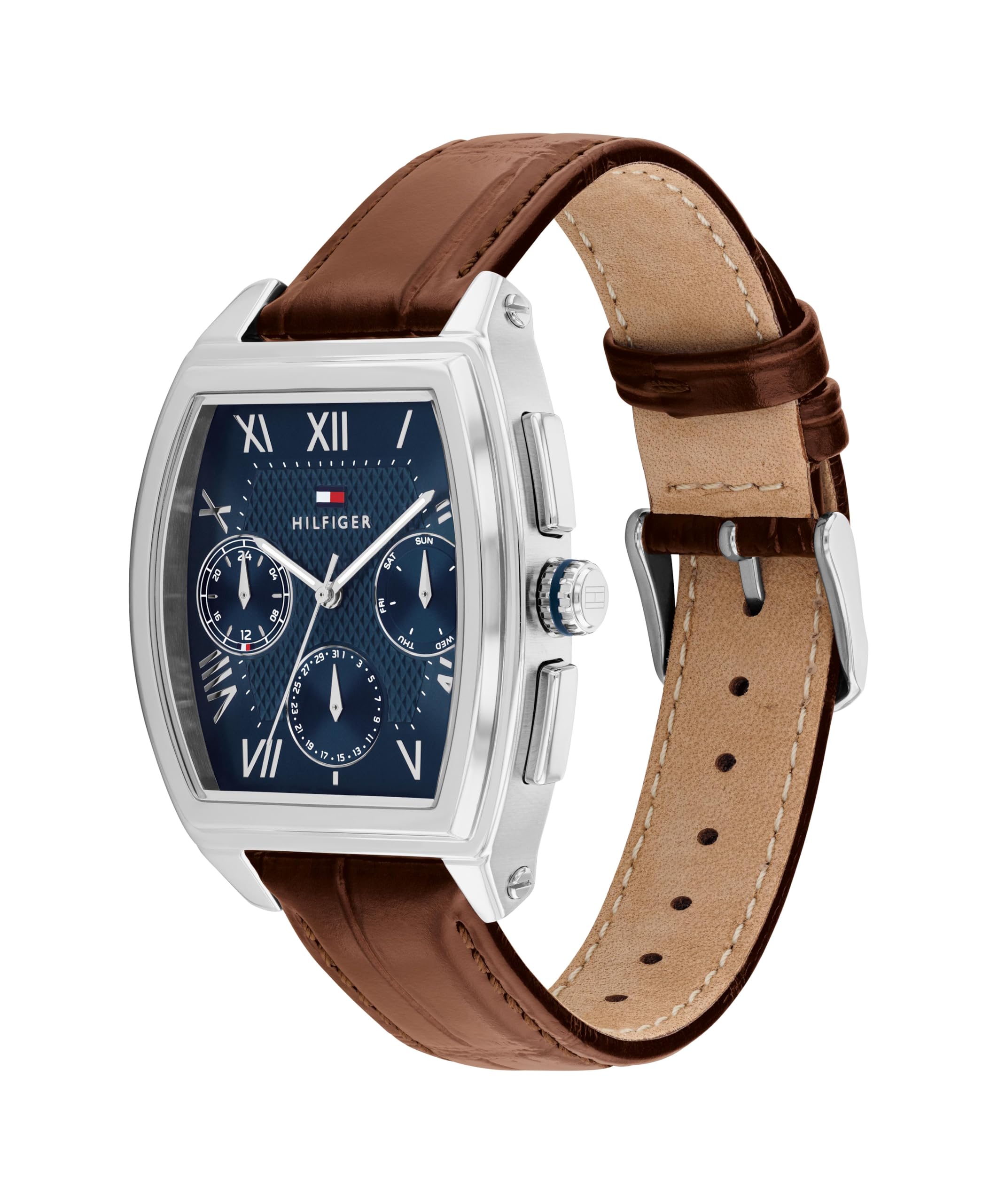 Tommy Hilfiger Reloj Analógico de Cuarzo Multifunctión - Disponible en versión con Correa de Acero Inoxidable o de Cuero