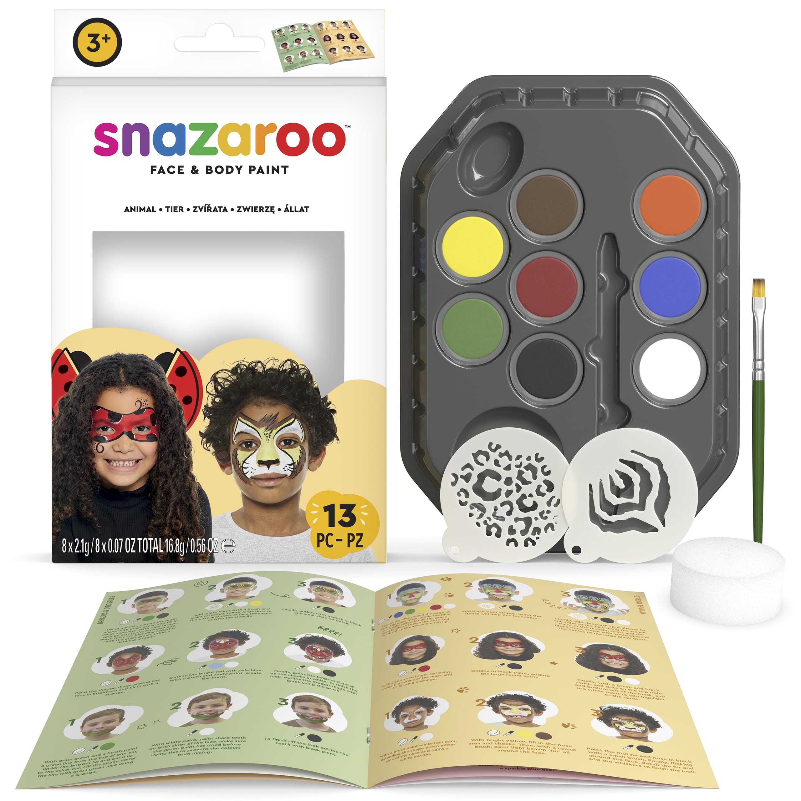 Snazaroo Animal World Face Painting Kit
