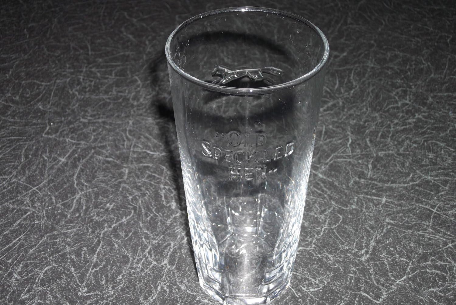 OLD SPECKLED HEN PINT GLASS x 1
