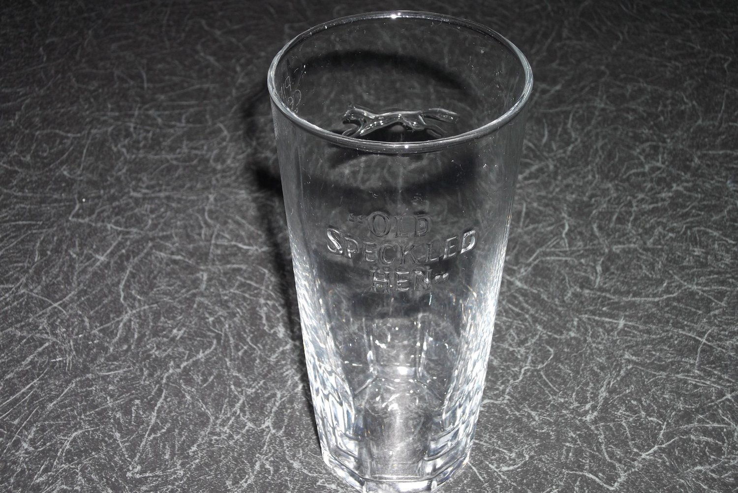 OLD SPECKLED HEN PINT GLASS x 1