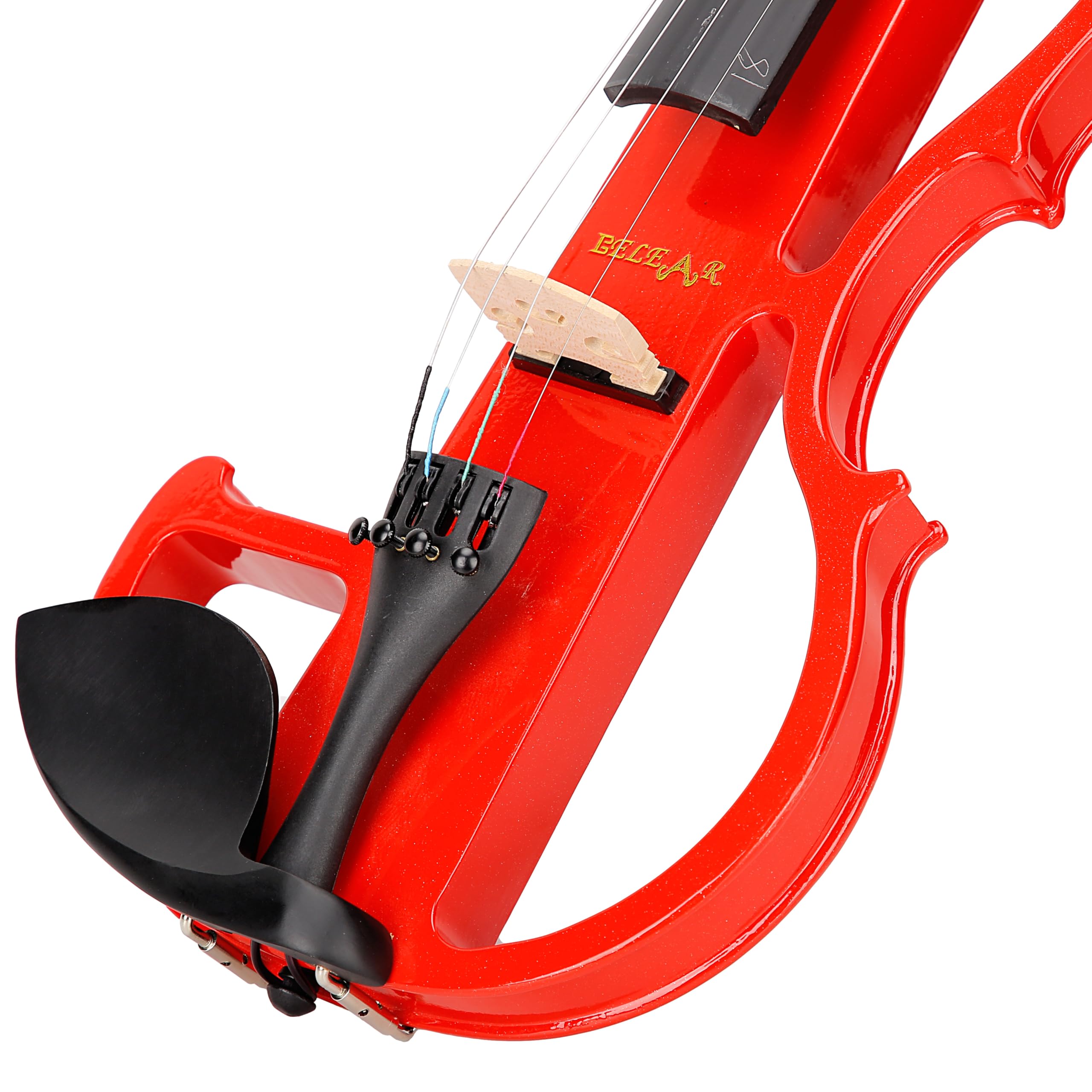 NEK-100 Electric Violin Red With Bow, Rosin and Hard Case-picture-17