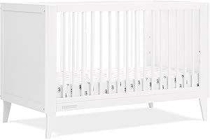 Ollie 4-in-1 Convertible Crib - Greenguard Gold Certified, Bianca White