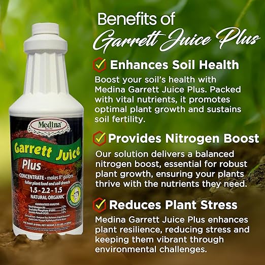 Medina Garrett Juice Plus Fertilizante Líquido 1 Qt miniatura 2
