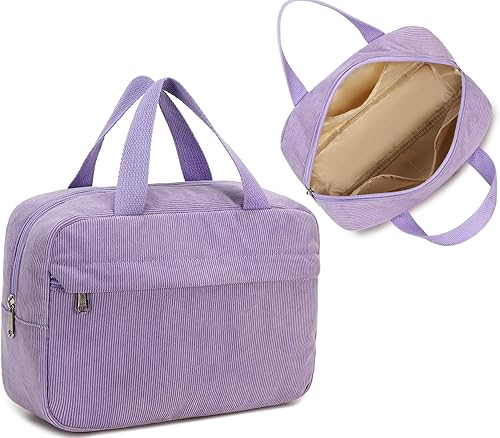 Bolsa de maquillaje para mujer, bolsa de cosméticos grande, organizador de maquillaje, bolsas de aseo de viaje, bolsa impermeable con cremallera