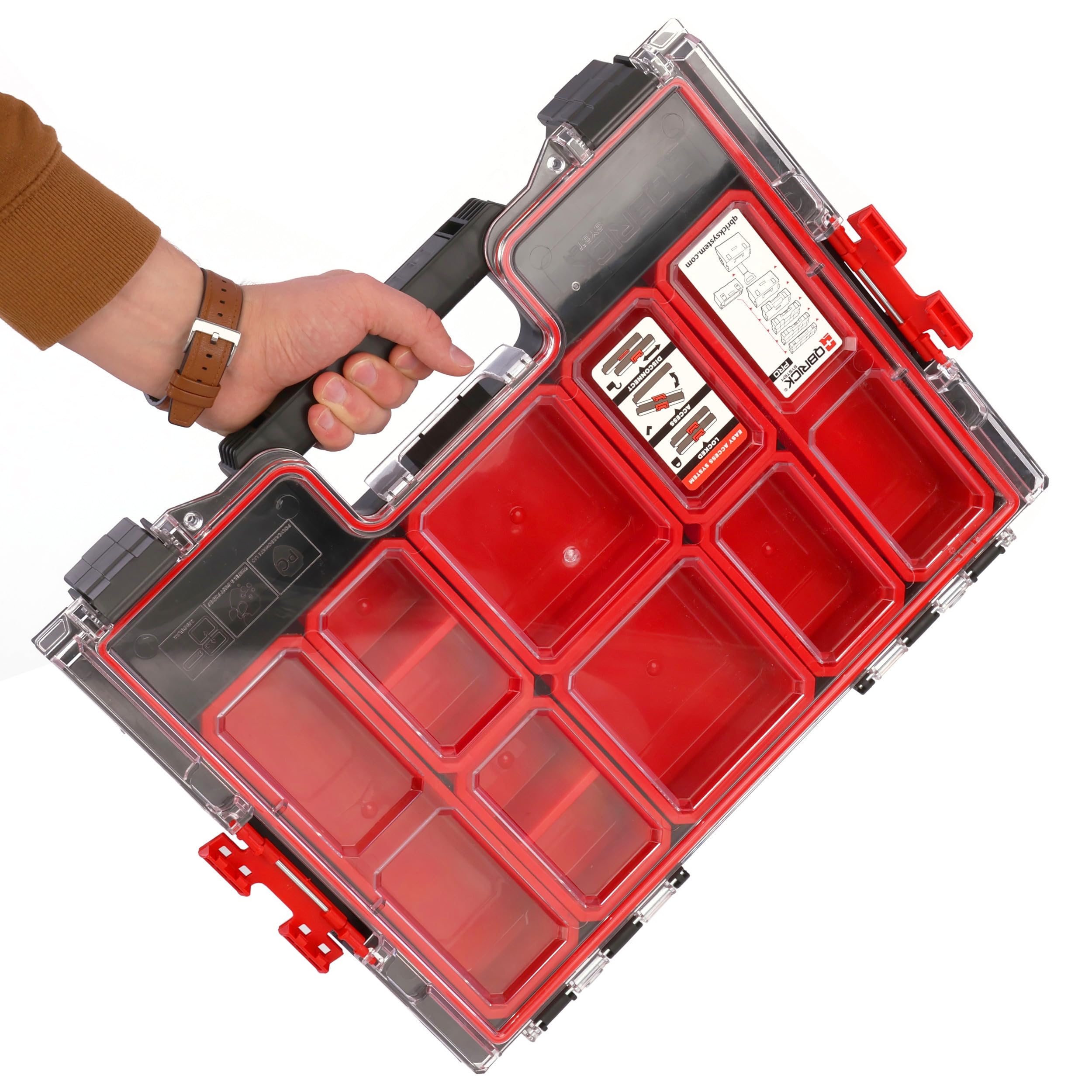 botle Caja de herramientas móvil con cajones y organizador, modular combinable, sistema de almacén de taller, Pro