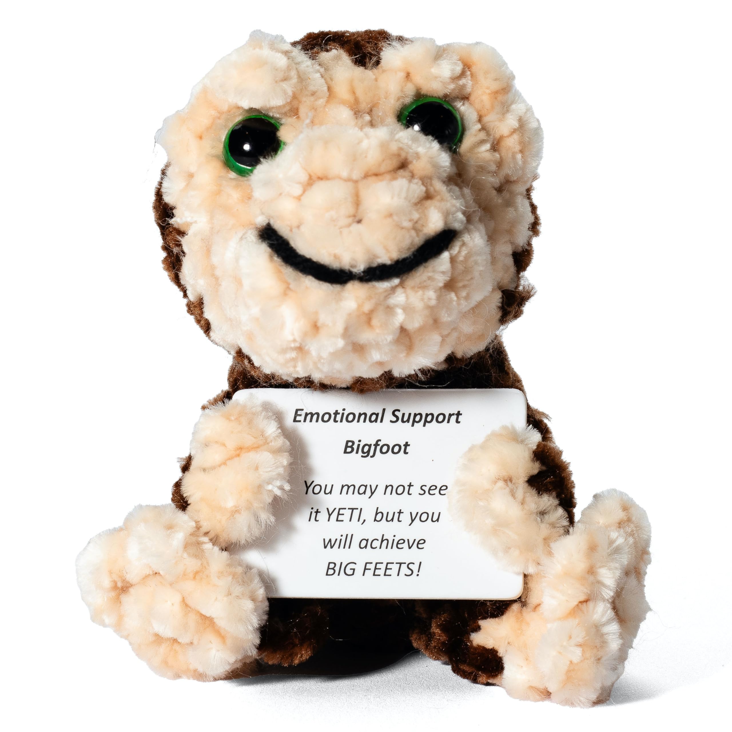 Amazon.com: Bigfoot Emotional Support Crochet Doll - Funny