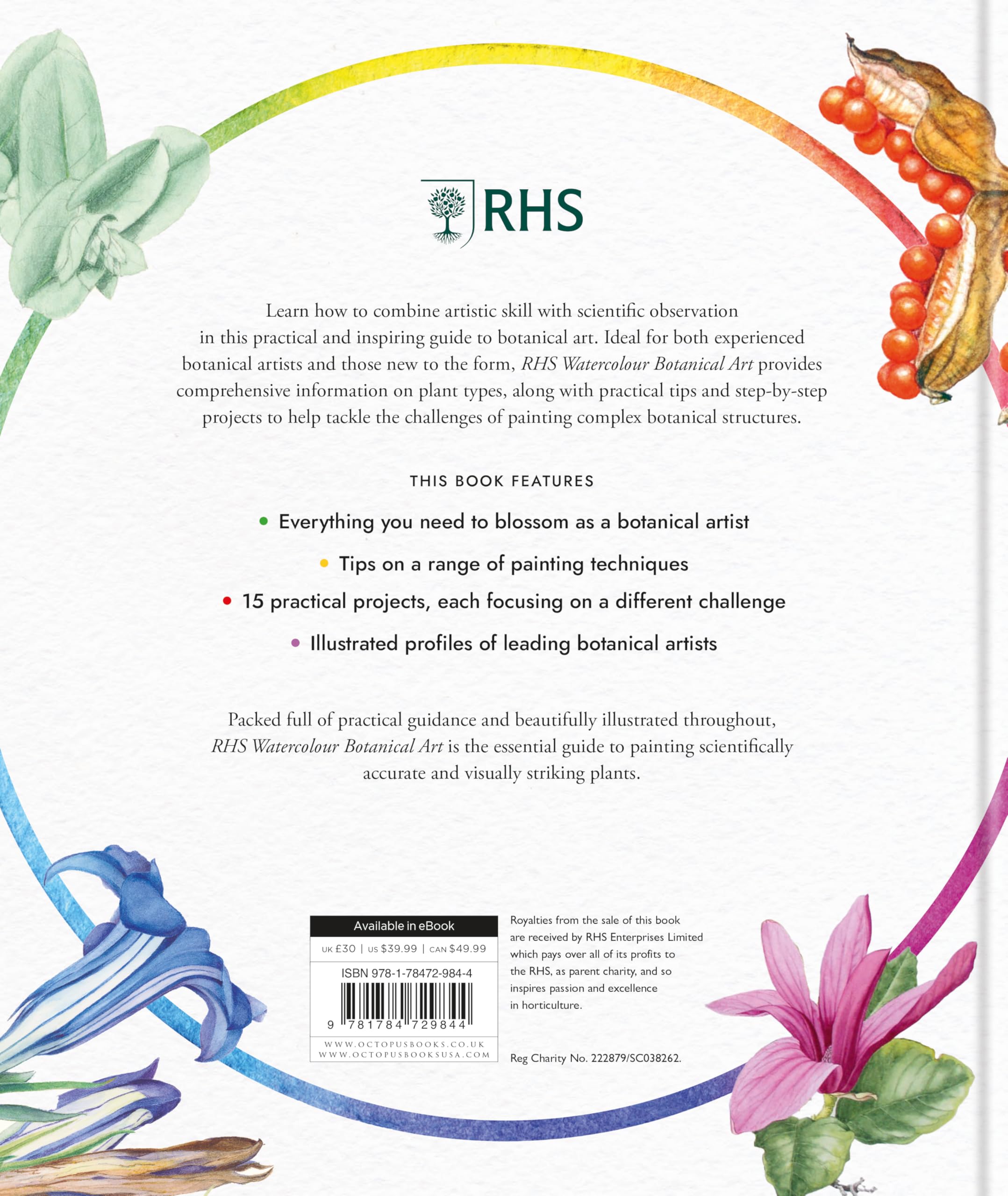 RHS Watercolour Botanical Art: A Practical Guide for Artists