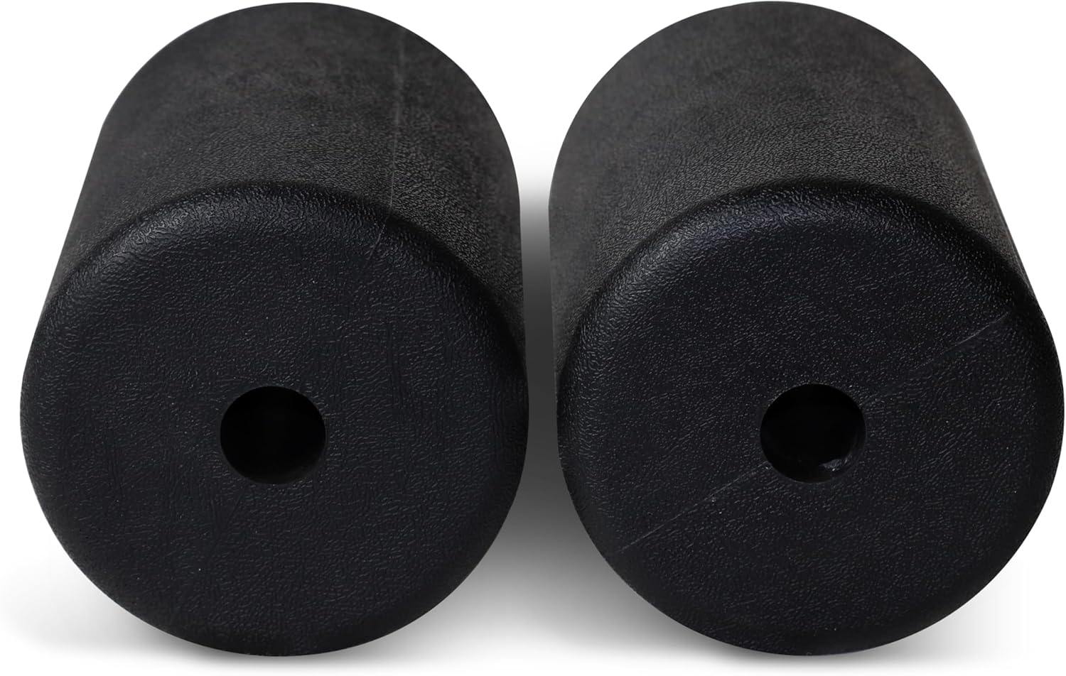 WF Athletic Supply PU/Foam Foot Pads, Foam Roller for Exercise Machines Equipment Replacements, Roller Pad for Leg Extension, PEC Deck Pads for Weight Bench, Sold by Pair (7” x 4.5” OD x 0.875” ID)