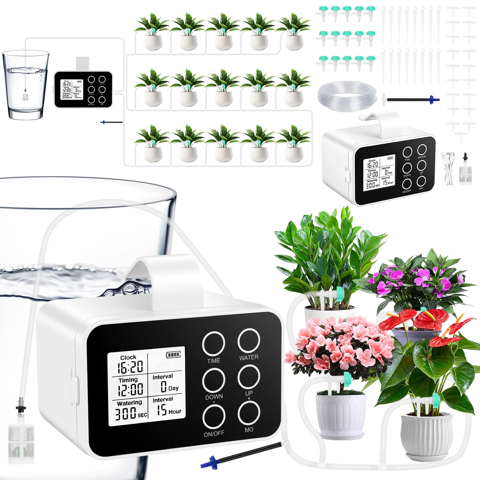 Flintronic Automatic Watering System, Drip Irrigation System Kit
