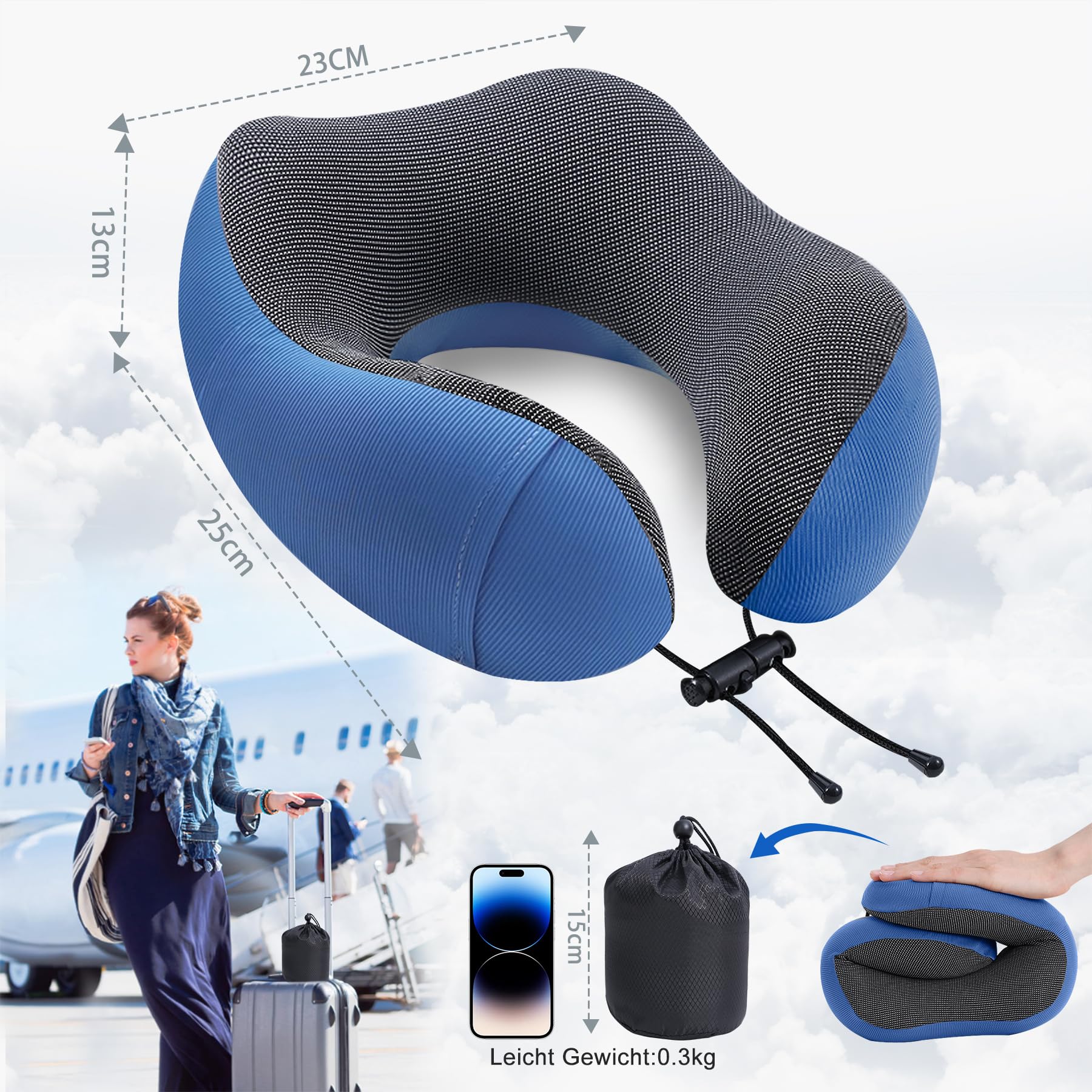 Hydomi CPAP Oreiller En Mousse à Mémoire De Forme Pour Les Personnes