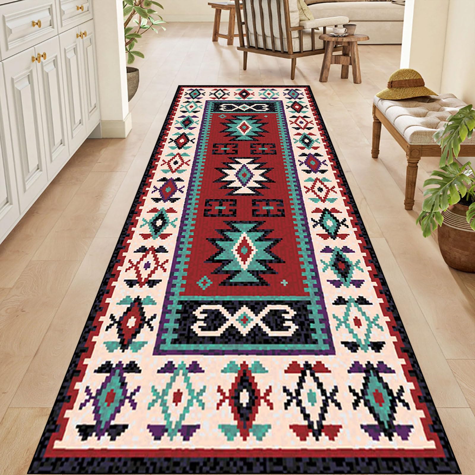 Tapis de cuisine long et absorbant pour sécuriser le couloir de la maison