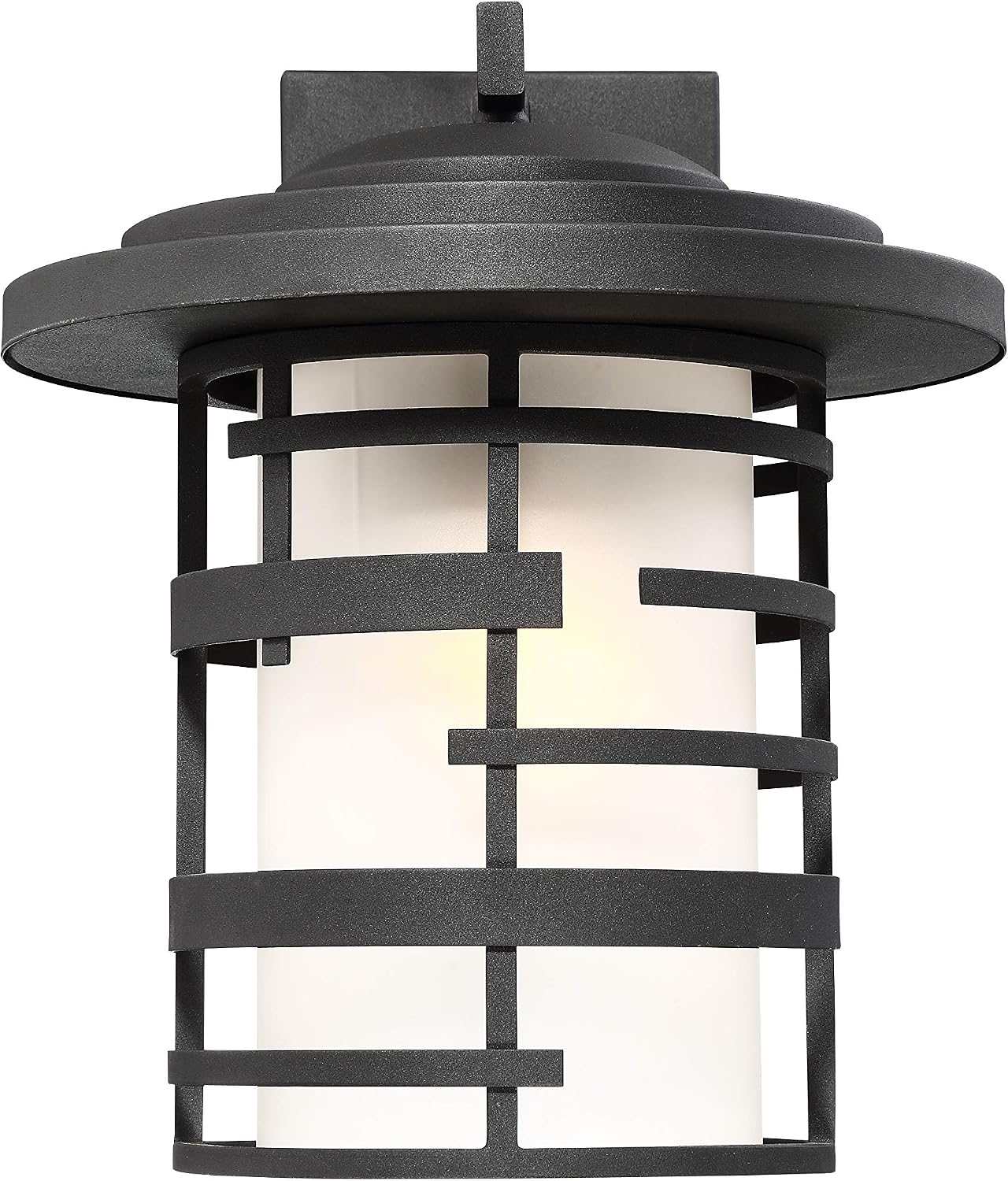 Nuvo Lighting 60/6403 Craftsman/Mission One Light Hanging Lantern from Lansing Collection in Black Finish