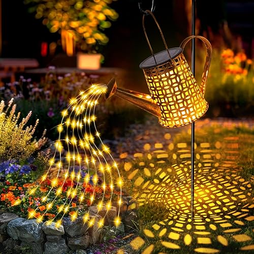 Miniatura 10 de Luces solares para regadera, regalos de colibrí para mujeres, mamá, abuela, cumpleaños, impermeable, decoración de jardín al aire libre, grandes