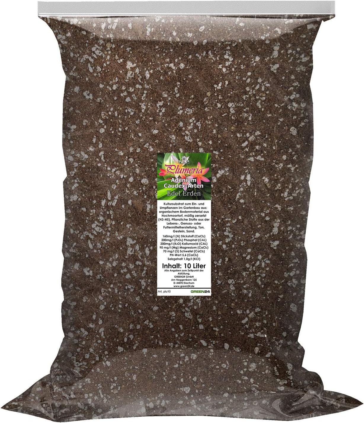 Farn Substrat 10L GREEN24 Farn-Erde 10L  Spezial-Substrat Fr Farne Mit  Optimaler Feuchtigkeit & Weniger Wurzelfule