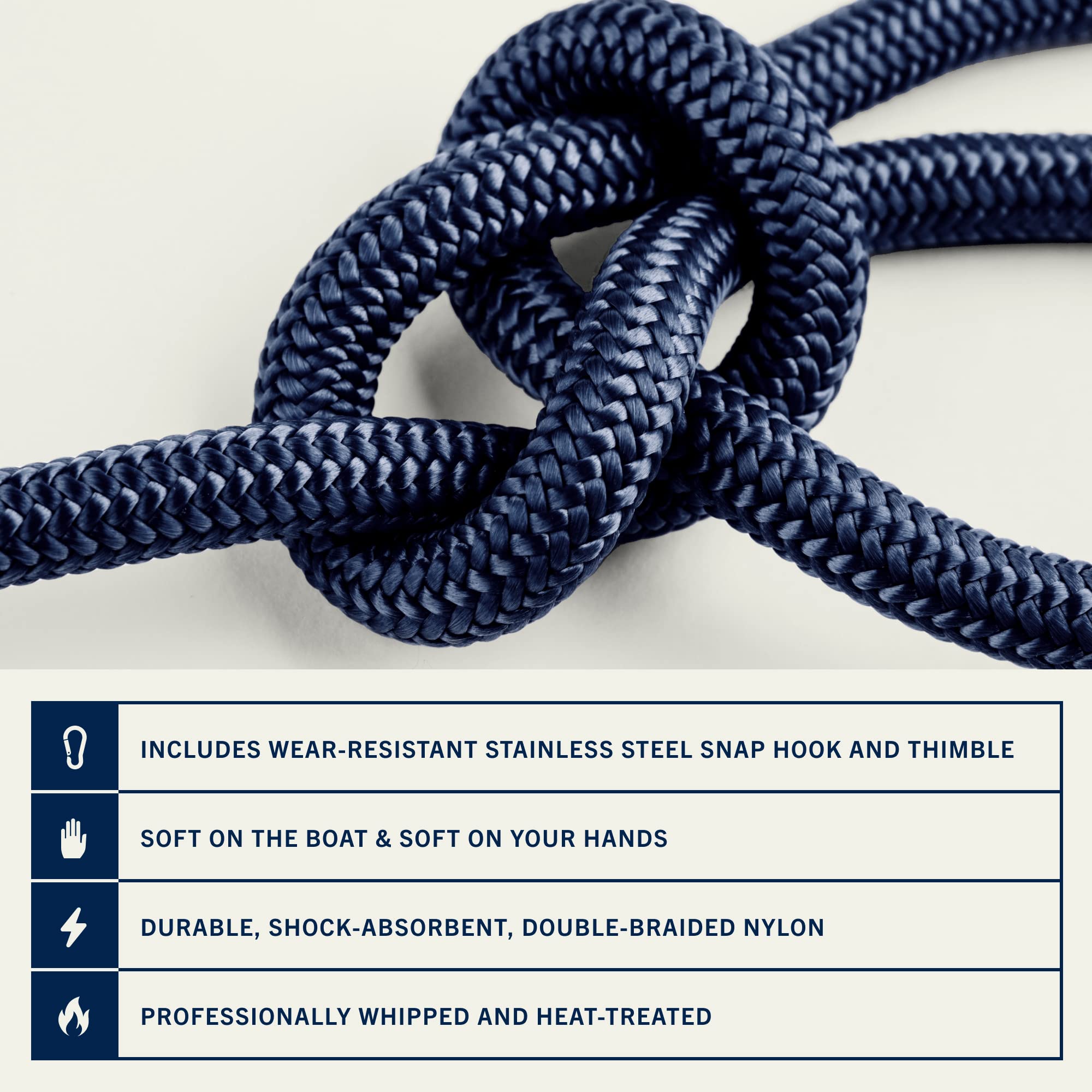 Boat Anchor Rope 200 Ft X 1/2 Inch Polypropylene Rope 3 Strand Twisted ...