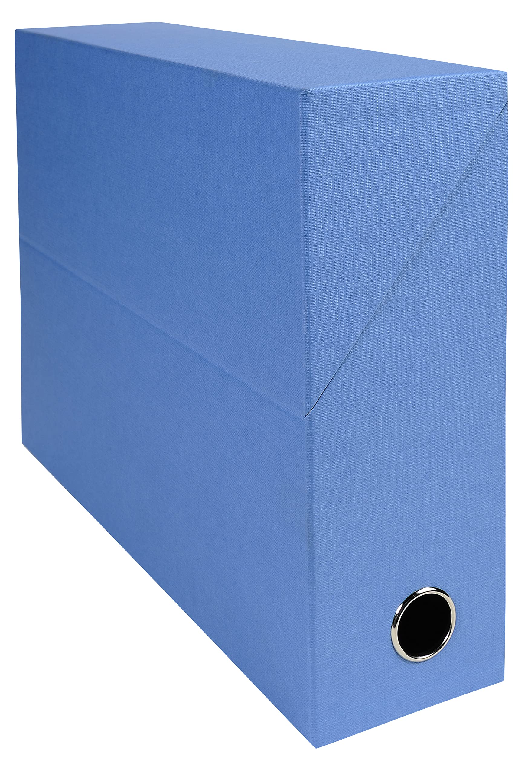 Exacompta 89520E 5er Pack Transferbox aus Leinwandpapier 9cm Rückenbreite mit Griffloch DIN A4 schwarz ideale Transportbox und perfekt geeignet für die sichere Aufbewahrung Ihrer Ordner